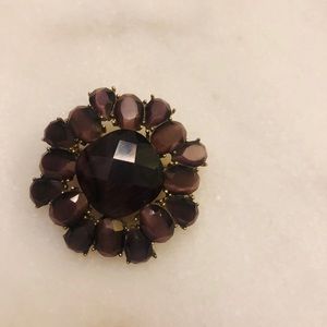 Vintage Amethyst Brooch